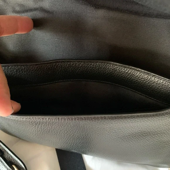 Coach Black Pebbled Leather Crossbody Bag - Picture 10 of 12